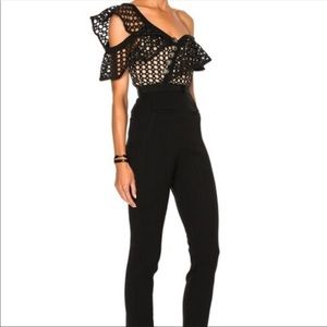 Dona Bella off the shoulder jumpsuit